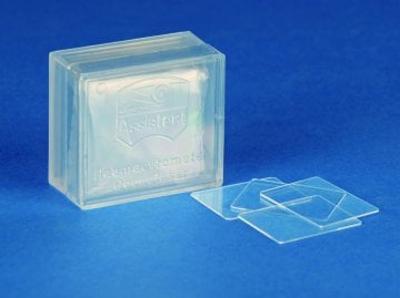 Hecht Deckgläser für Zählkammern / Mikroskopie