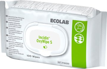 Ecolab Incidin™ OxyWipe S Desinfektionstücher