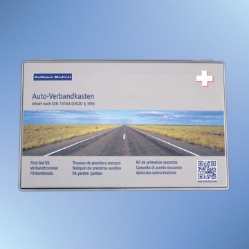 KFZ-Verbandkasten DIN 13164, grau, 62175 (26 x 17 x 8 cm)