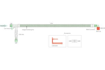 Intersurgical Uniflow™ Koaxial-Beatmungssystem, 1.6 m