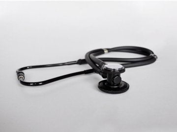 Rapport Doppelkopf-Stethoskop Black Line, inkl. Ersatzteilset