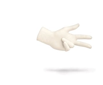 Sentina Ambidextrous Latex ungepudert weiß Untersuchungshandschuhe [Größe S] [100 Stück]