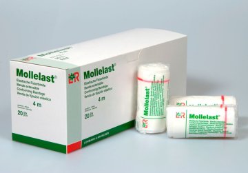 Mollelast elastische Fixierbinde, lose im Karton [10cm x 4m] [100 Stück]