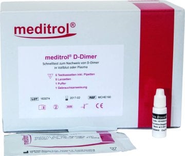 Meditrol D-Dimer Schnelltest Testkassetten [10 Stück]