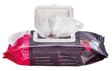 ventisan Feuchtpflegetücher (17,5 x 20 cm) (12 x 80 Stück) – Medichem Vertriebs-GmbH