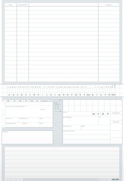 Med+Org ALPHAsafe Karteikarten In Vier Ausführungen Für Medizinische Bereiche