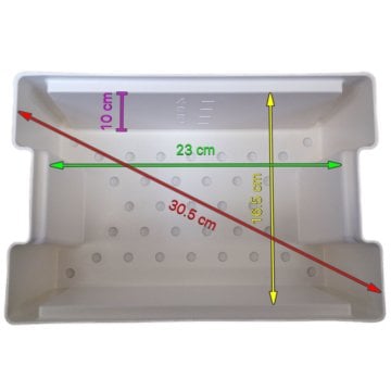 Instrumentenwannen für Manuelle Instrumentenaufbereitung verschiedene Größen