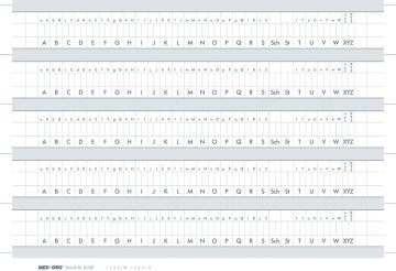 Alphabetleisten-Aufkleber Packung mit 100 Stück