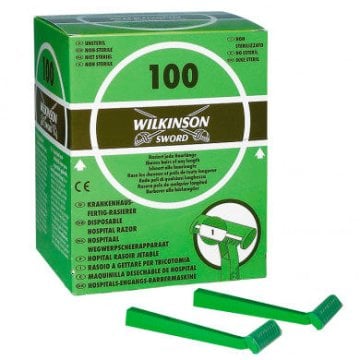 Einmalrasierer, Original Wilkinson, Typ 182 H, unsteril, einschneidig [100 Stück]