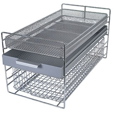 Aufnahmegestell für 4 Tabletts oder 2 Körbe