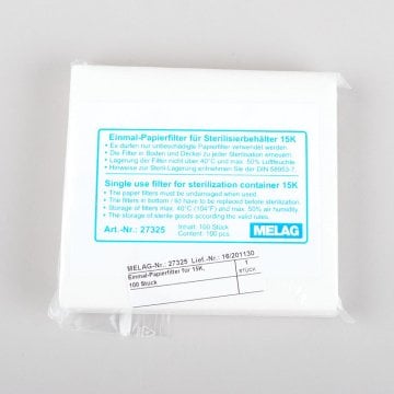 MELAG Einmal-Papierfilter für Sterilisationsbehälter