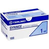 Terumo 3-teilige zentrische Spritze mit Luer/ Luer-Lock-Ansatz