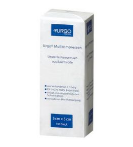 Urgo Mullkompressen 100 Prozent Baumwolle Steril und Unsteril Wundversorgung