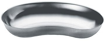 Nierenschale Edelstahl 25 cm flach ohne Deckel (250 x 130 x 300)