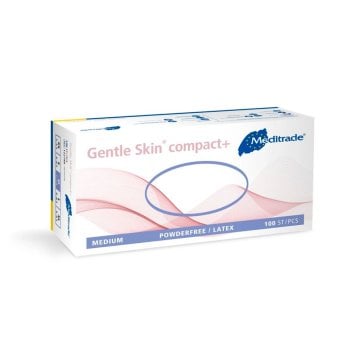 Gentle Skin compact+ puderfrei Latex-Untersuchungshandschuhe [Gr. L] [100 Stück]